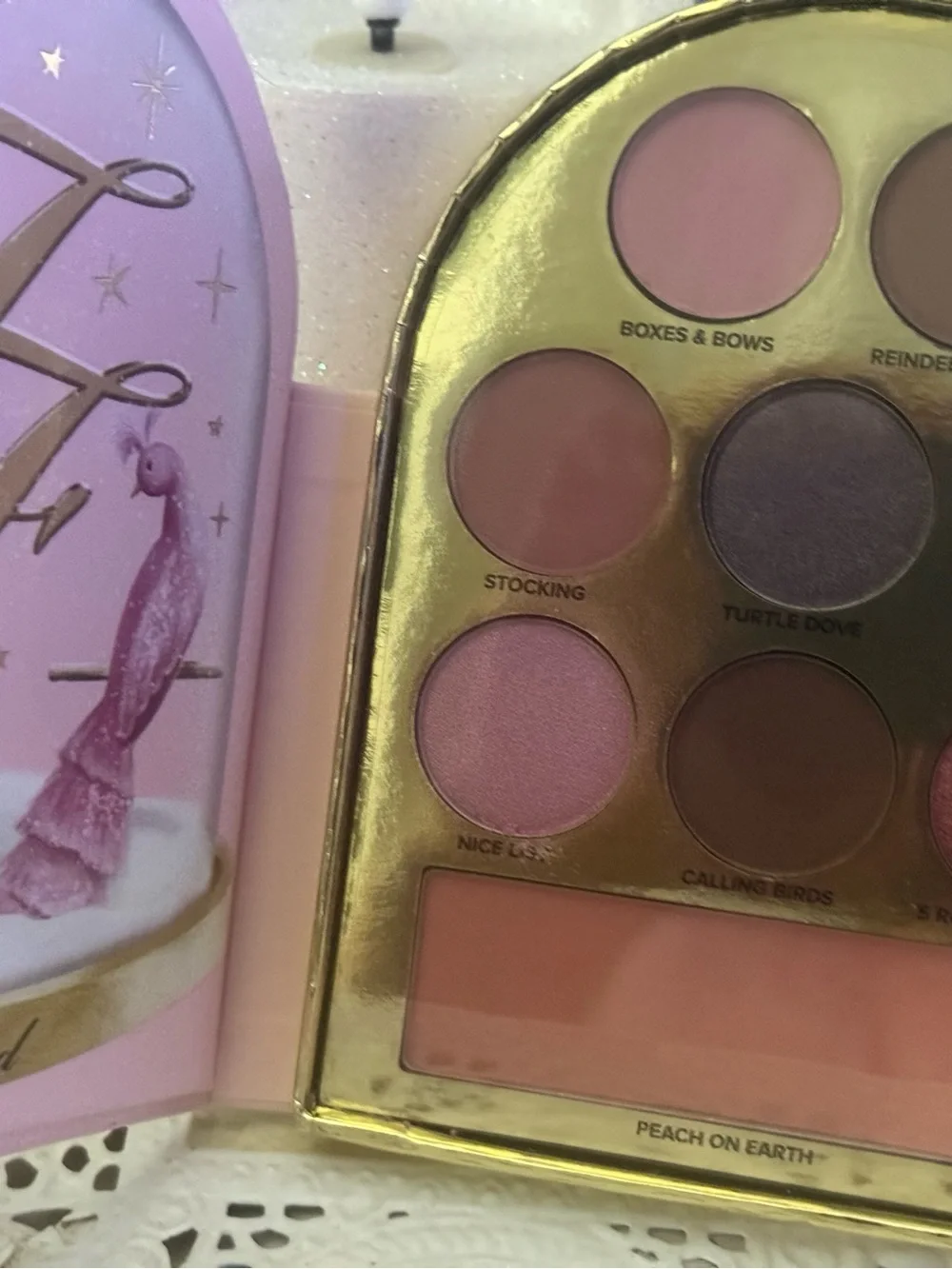 Too Faced Eyeshadow Palette with Blue, Gold, Brown & Pink Shades
